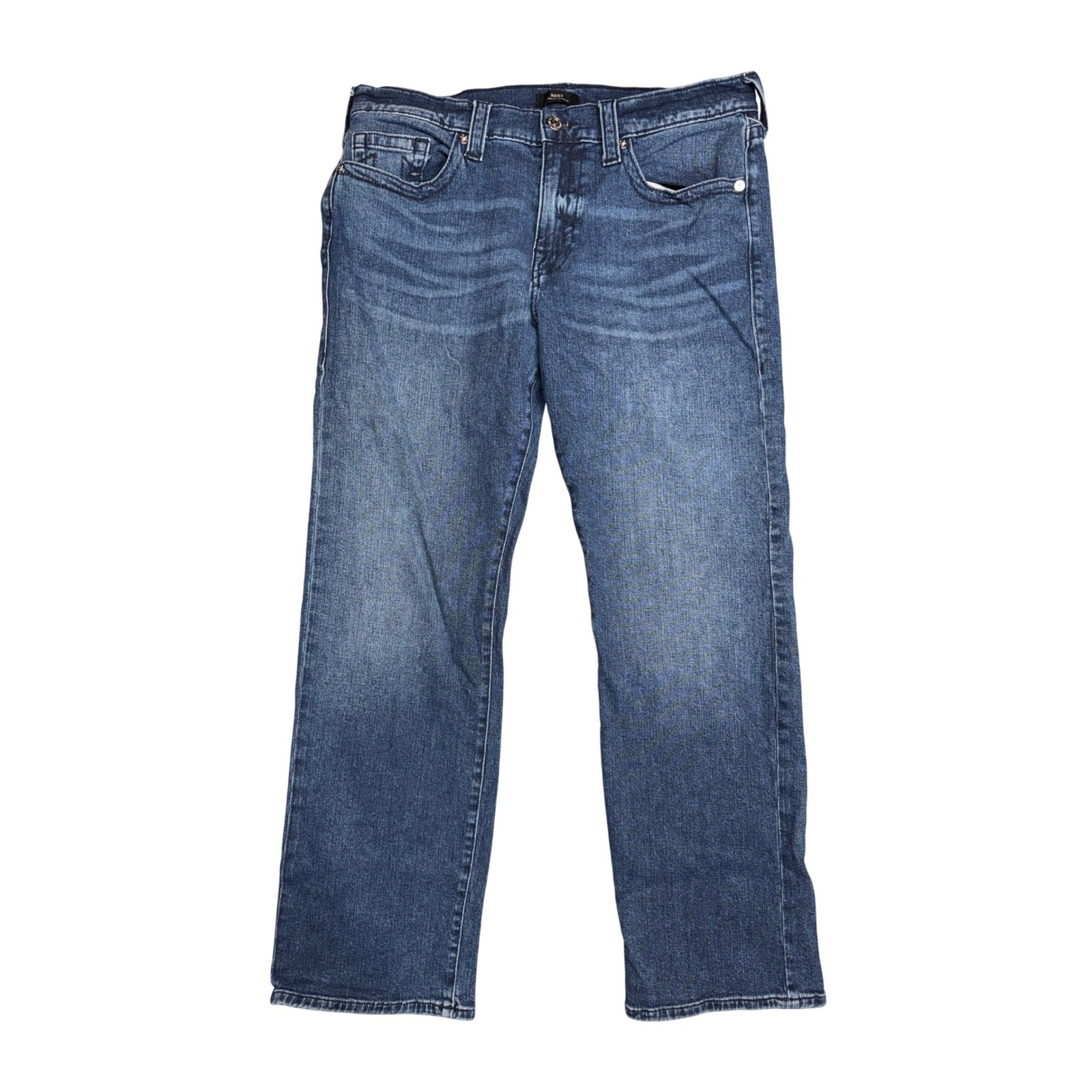 True Religion Ricky Relaxed Straight Jeans Mens 36 Medium Wash Blue Denim